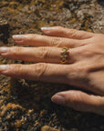 Pineapple Island Mokupuni Starfish Adjustable Ring - Gold