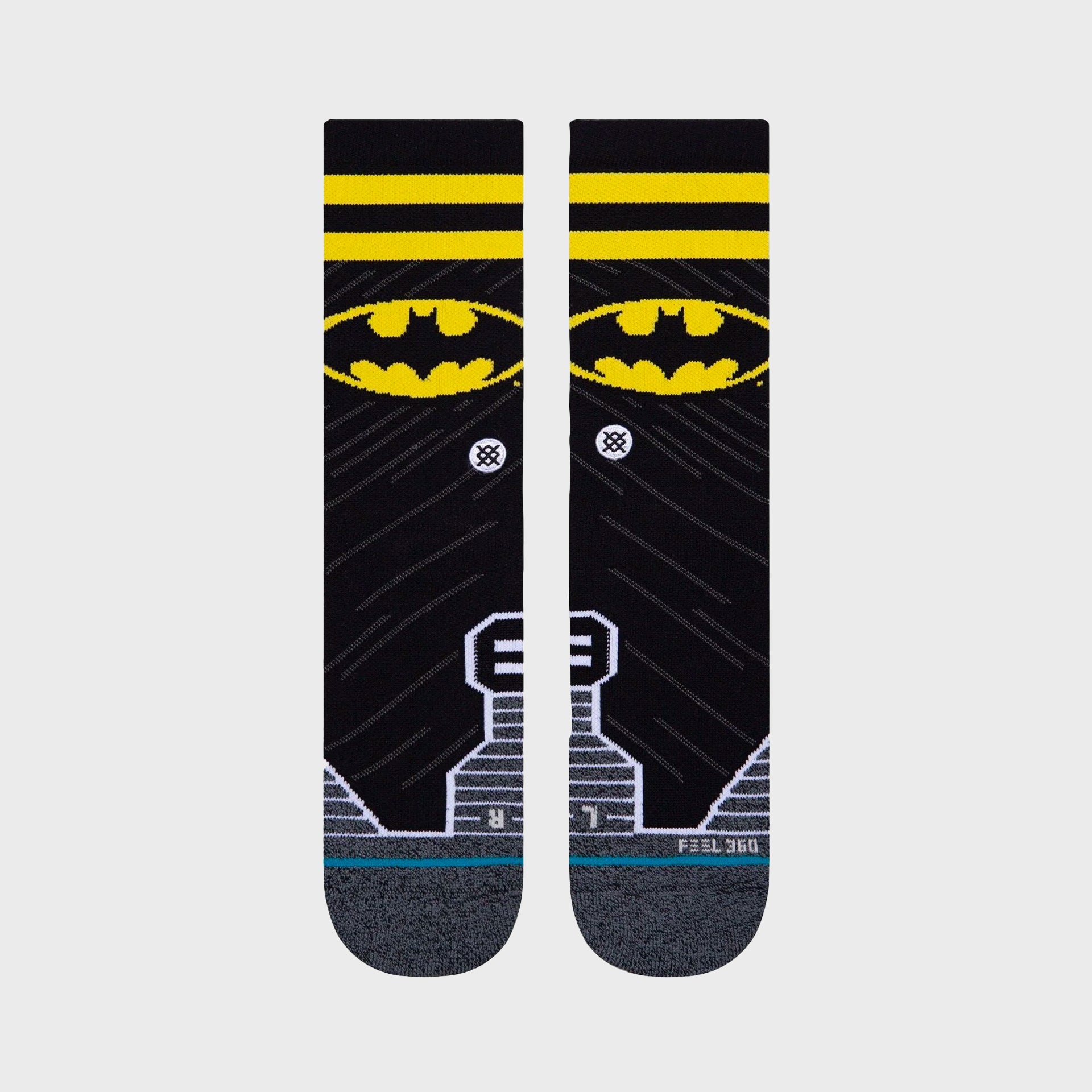 Stance Dark Knight Crew Socks - Black - ManGo Surfing
