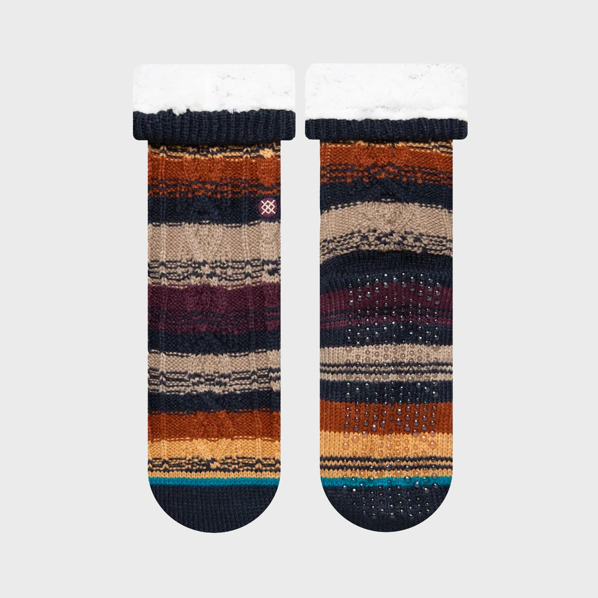 Stance Toasted Crew Socks - Burgundy - ManGo Surfing