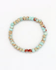 Pineapple Island Alami Elastic Gemstone Bracelet - Agalmatolite