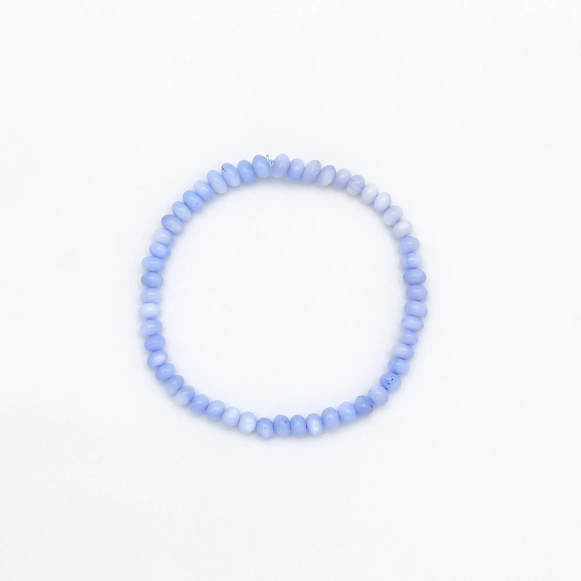 Pineapple Island Momi Mother of Pearl Elasticated Bracelet - Purple