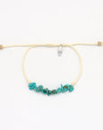 Pineapple Island Halcyon Turquoise and Shell Bracelet Trio Set - White/Turquoise/Multi