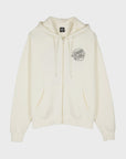 Santa Cruz Womens Fever Dream Mono Dot Zip Hoodie - Off White