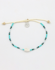Pineapple Island Mauna Loa Shell Bracelet - Light Blue/Shell