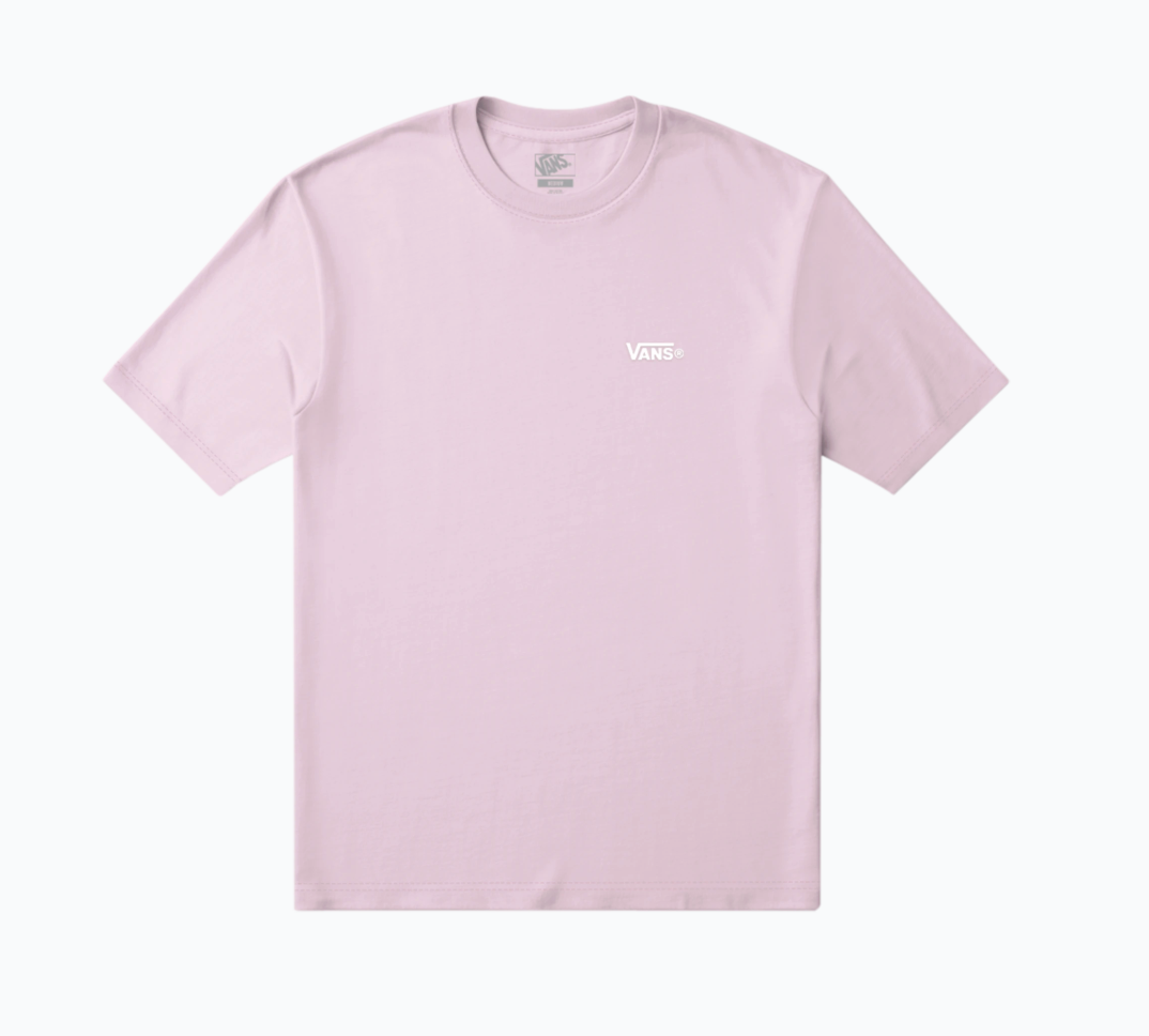 Vans Mens New Left Chest Logo Short Sleeve T-Shirt - Pale Petal