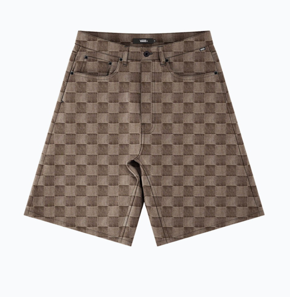 Vans Mens Check-5 Baggy Denim Shorts - Demitasse