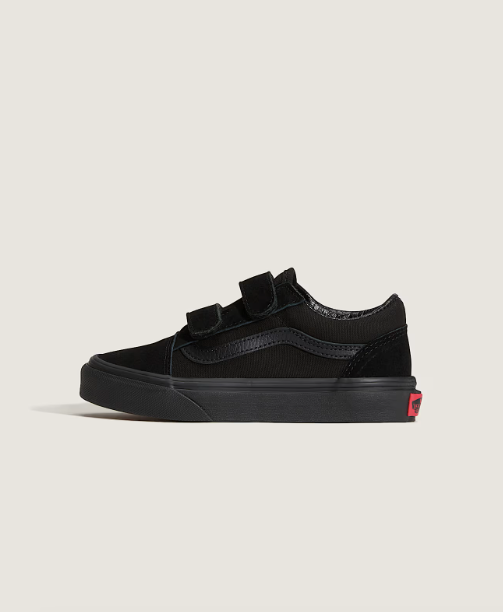 Vans Old Skool V Kids Shoes - Black / Black