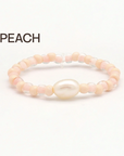 Pineapple Mutiara Stretchy Pearl Bead Rings - Multi colours