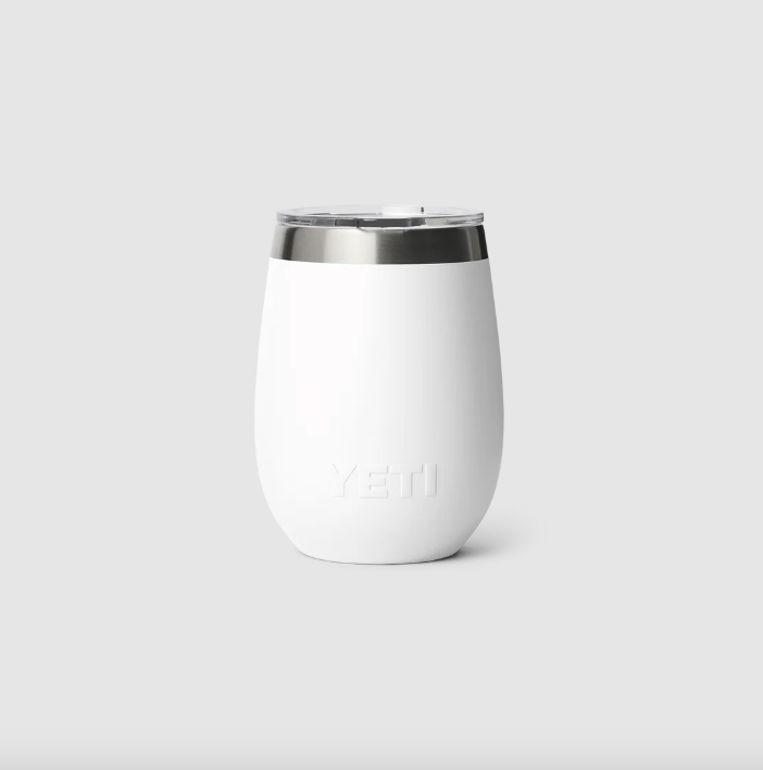 Yeti Rambler 10oz (296 ml) Wine Tumbler with Ceramic lining - White