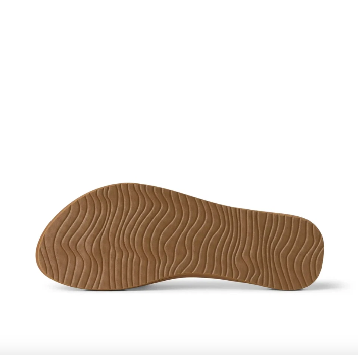 Reef Womens Cushion Slim Flip Flops - White/Tan