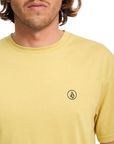 Volcom Circle Blanks Short Sleeve T-Shirt - Mustard