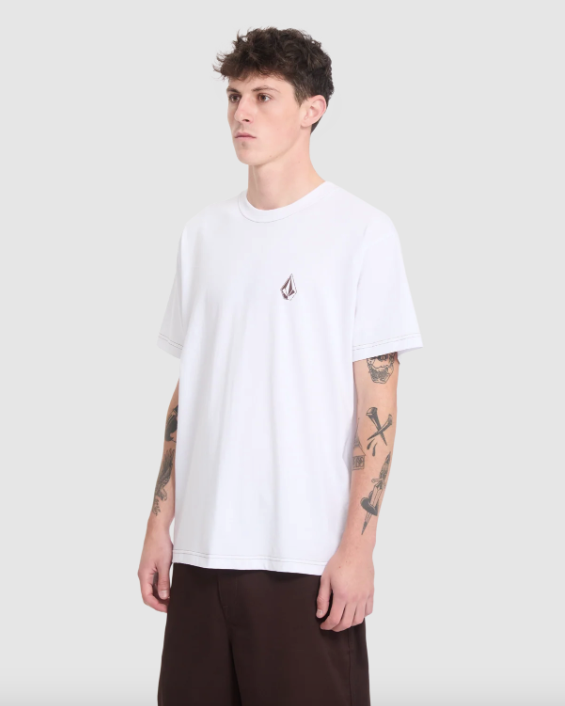 Volcom Mens Skidder Short Sleeve T-Shirt - White