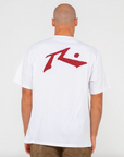 Rusty Competition Short Sleeve T-Shirt - White/Red
