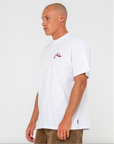 Rusty Competition Short Sleeve T-Shirt - White/Red