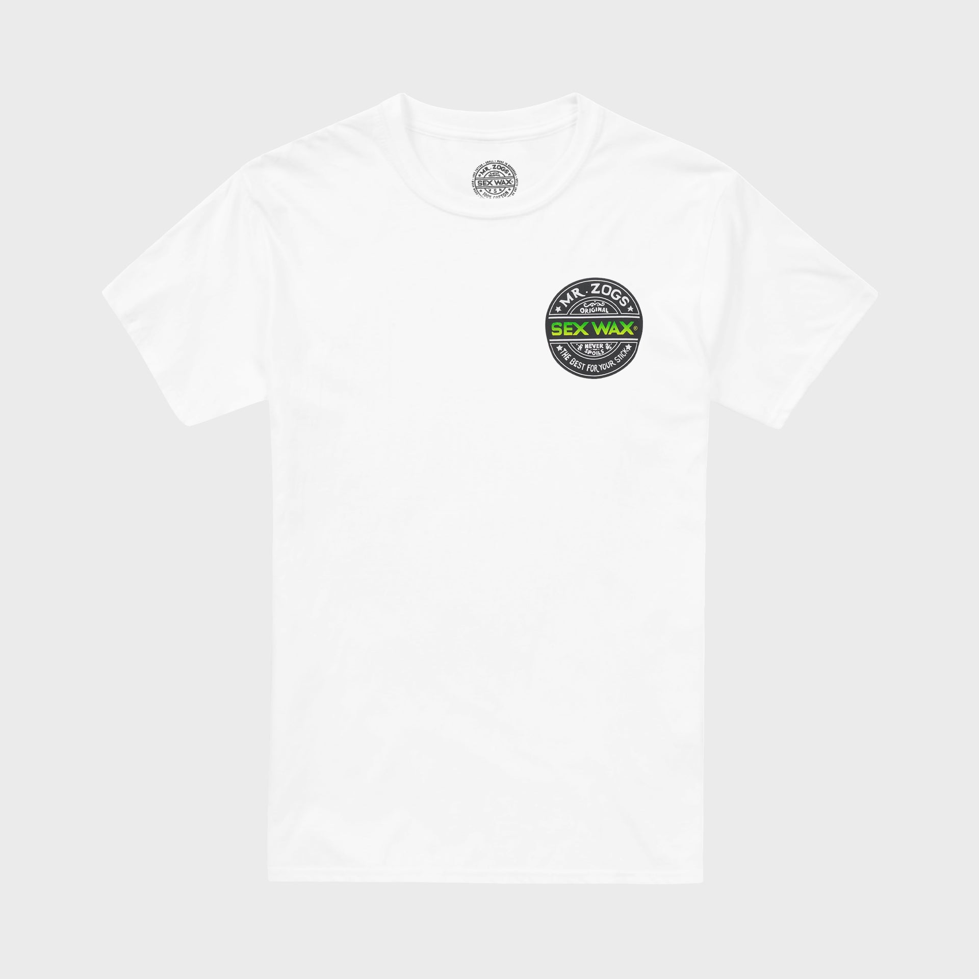 Sex Wax Word Fade Green T-Shirt - White