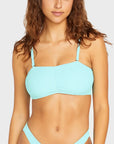 Simply Soft Tube Bikini Top - Womens Swimwear Top - Pale Aqua - ManGo Surfing