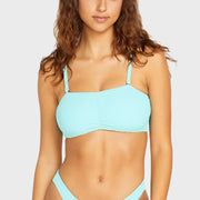 Simply Soft Tube Bikini Top - Womens Swimwear Top - Pale Aqua