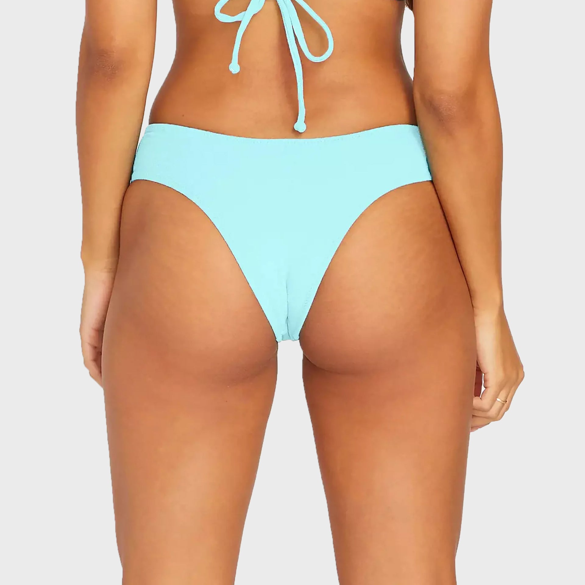 Simply Soft Cheeky Bikini Bottom - Womens Swimwear - Pale Aqua - ManGo Surfing