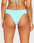 Simply Soft Cheeky Bikini Bottom - Womens Swimwear - Pale Aqua - ManGo Surfing
