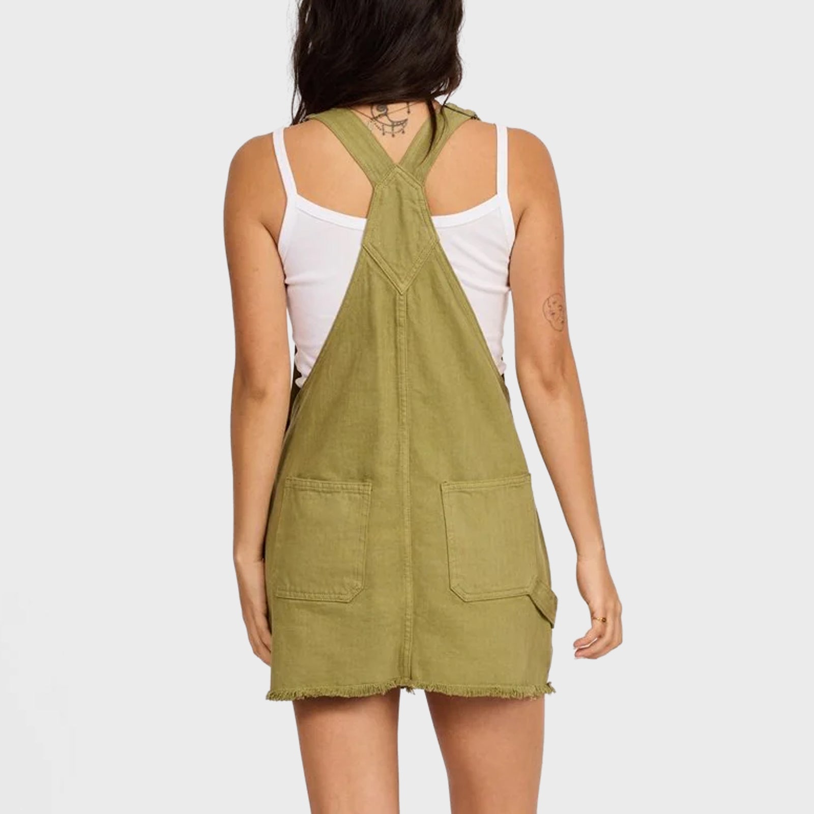 Sisstr Evolution Ezra Pinifore Overall Dress - Army