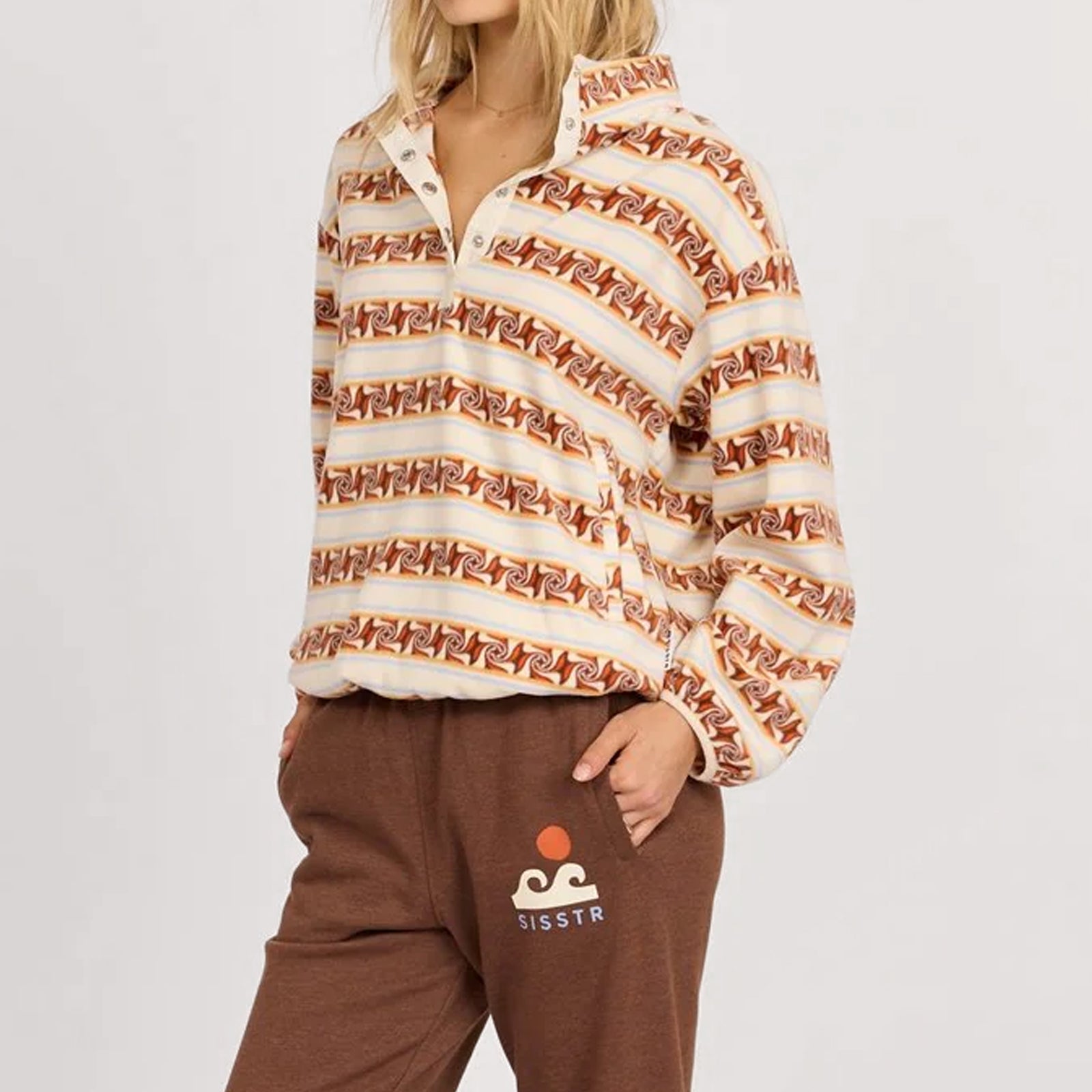 Sisstr Evolution Golden Daze Fleece - Sea Salt