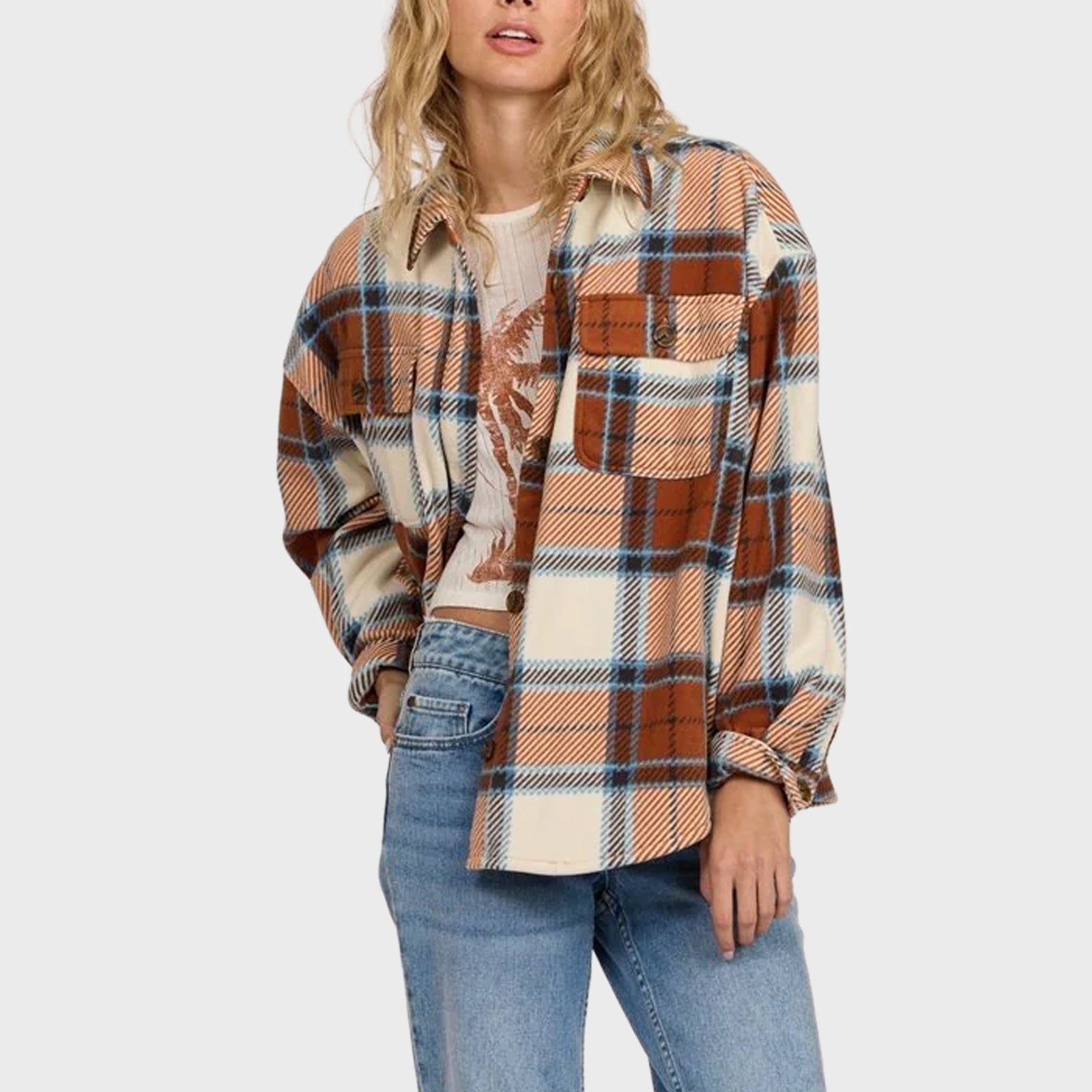 Sisstr Evolution Washed Ashore Fleece - Terracotta