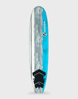 Spark Longboard Softboard Foamie - Cyan Grey - 7'0, 8'0 or 9'0 - ManGo Surfing