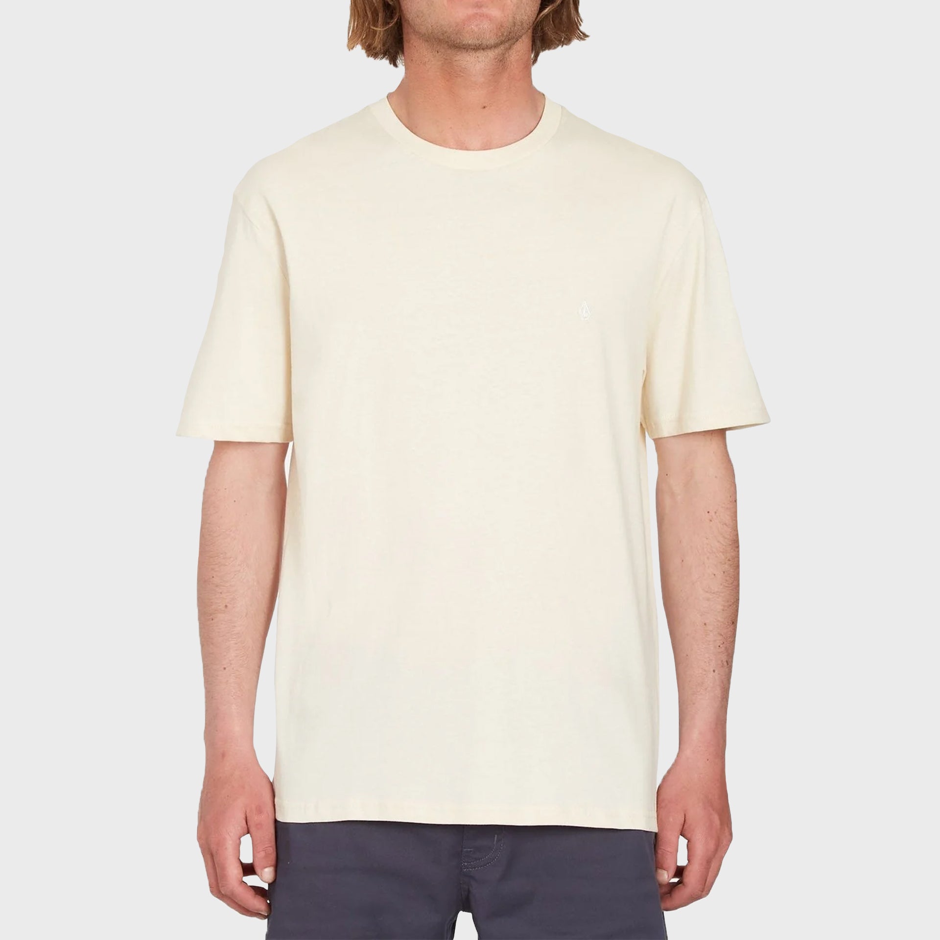 Stone Blanks T-Shirt - Mens Short Sleeve Tee - Whitecap Grey - ManGo Surfing