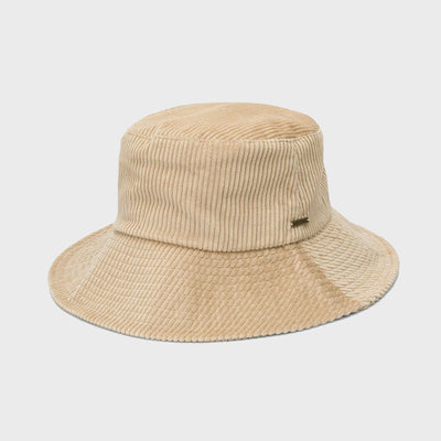 Stone Street Bucket Hat - Womens Corduroy Hat - One Size - Khaki