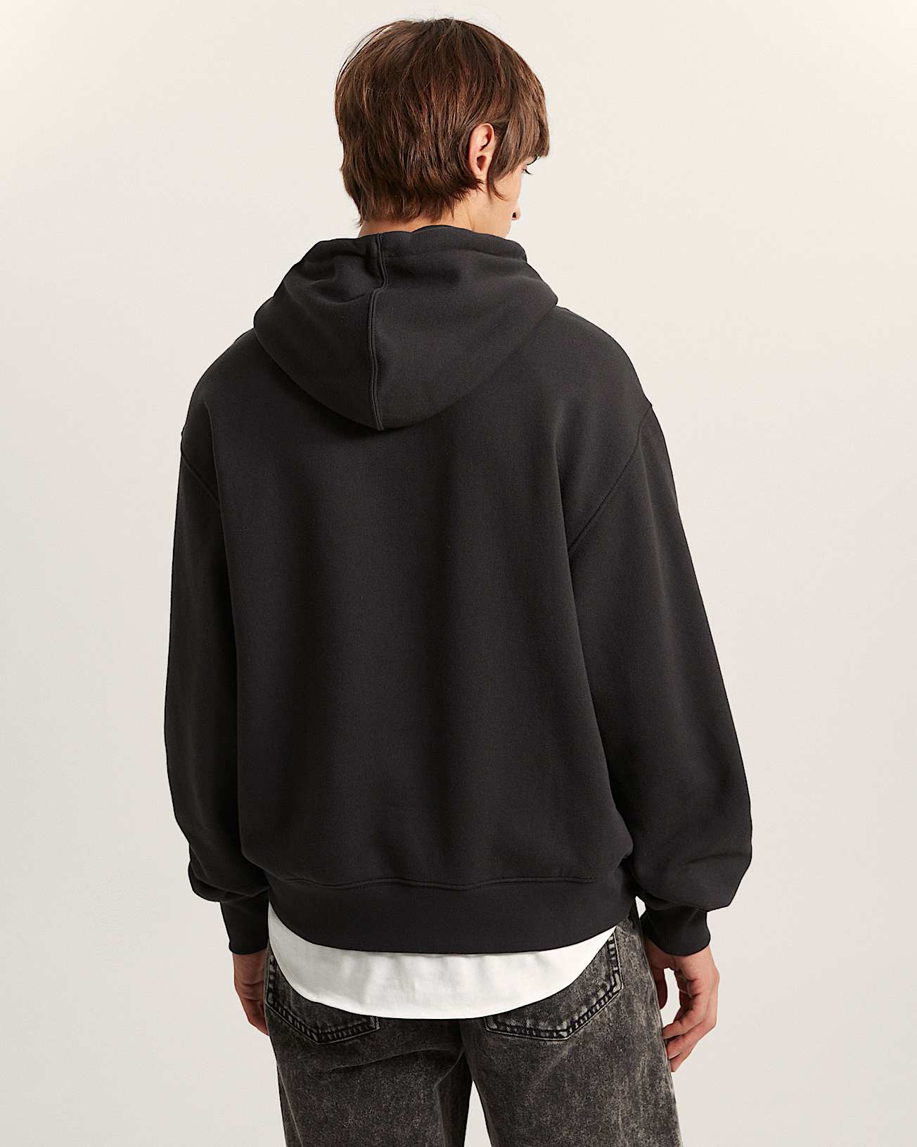 Vans Mens Stretch Logo Pullover Hoodie - Black