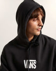 Vans Mens Stretch Logo Pullover Hoodie - Black