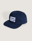 Vans Stretch Logo Snapback Hat - One Size - Dress Blues