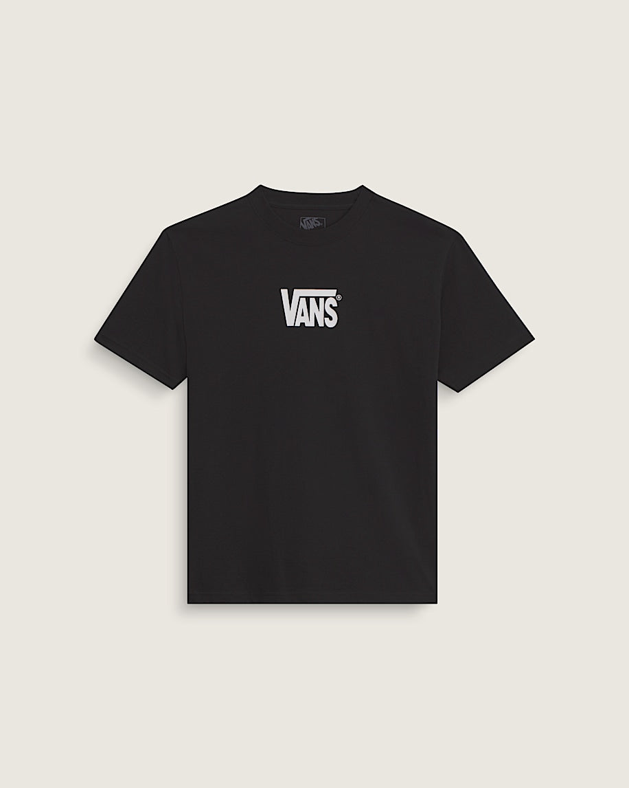 Vans Mens Stretch Logo T-Shirt - Black/White