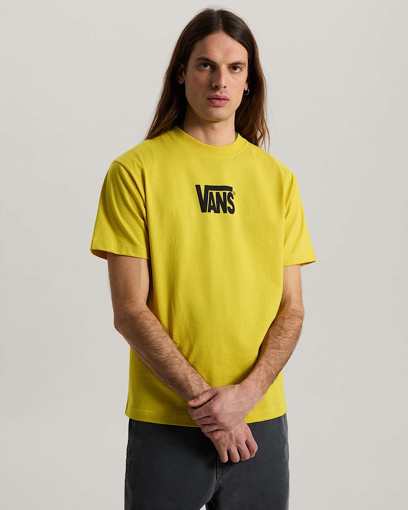 Vans Mens Stretch Logo Short Sleeve T-Shirt - Dusty Gold
