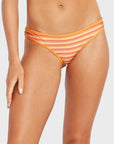 Volcom Stripe Or Wrong Hipster Bikini Bottoms - Womens Bikini Bottoms - Honey Gold - ManGo Surfing