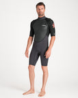 C-Skins Mens Element 3:2 FL BZ Shortie - Anthracite/Black/Neon Flare