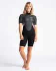 C-Skins Womens Element 3:2 BZ FL Shortie - Black/Meteor/Rose