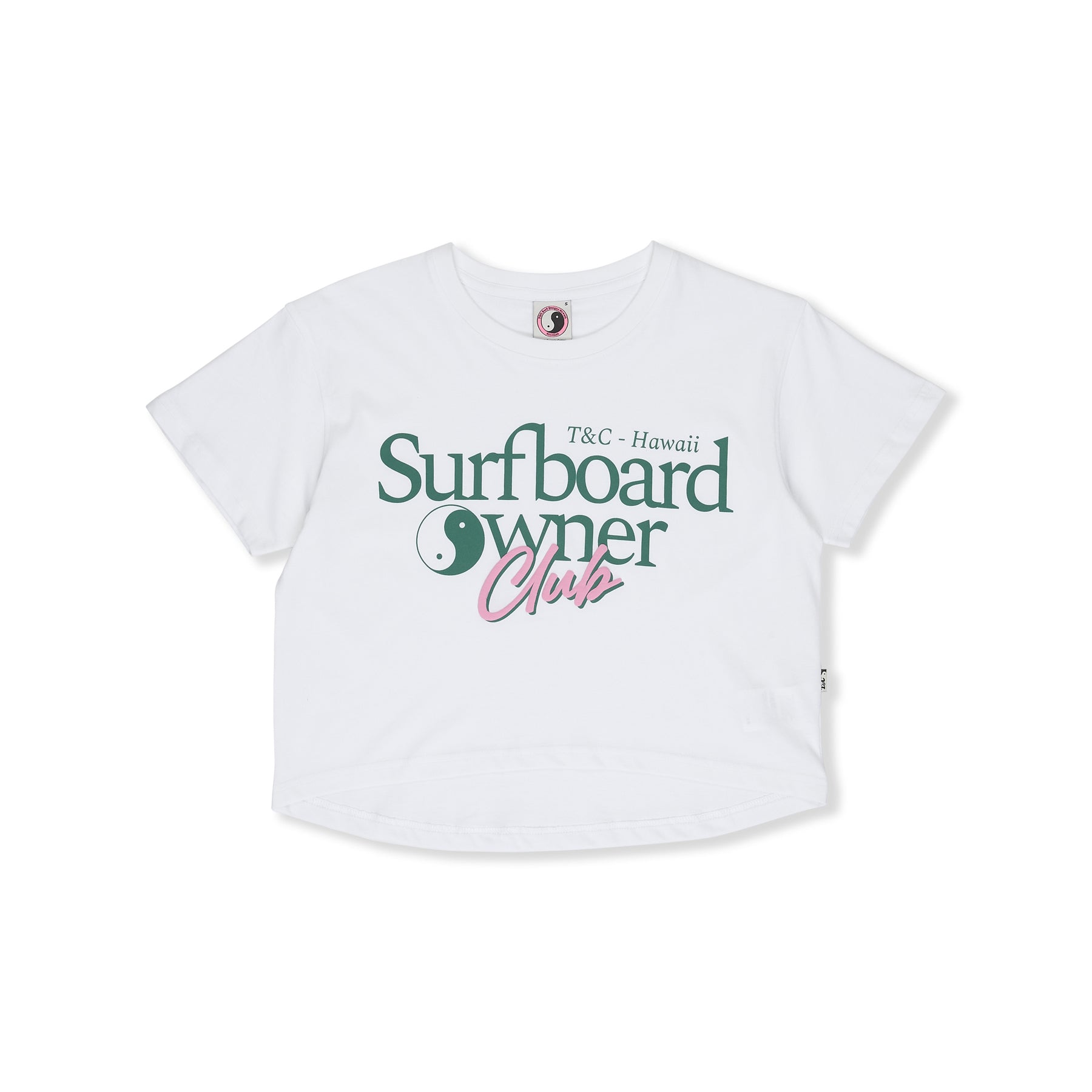 T&amp;C Surf Designs Womens Owner Crop Top - White
