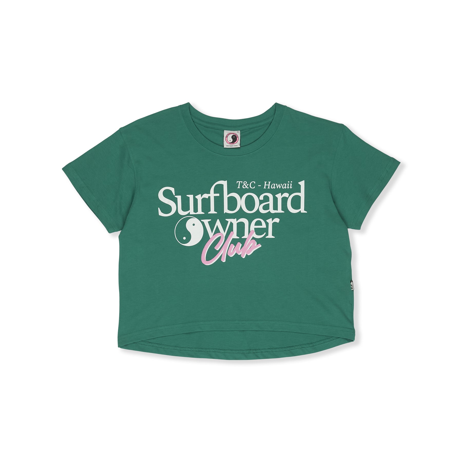 T&amp;C Surf Designs Womens Owner Crop Top - Green