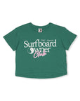 T&C Surf Designs Womens Owner Crop Top - Green