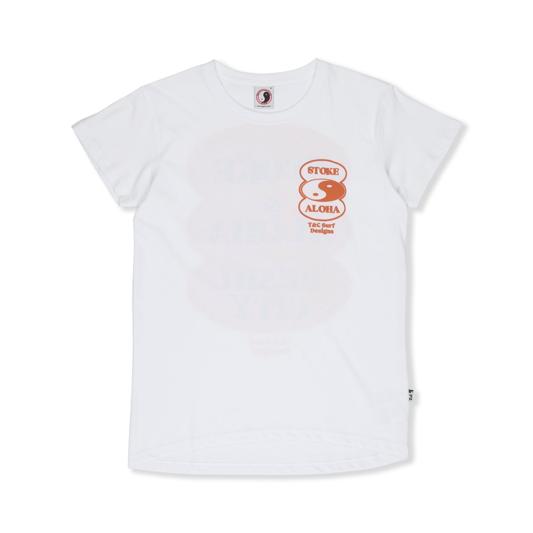 T&amp;C Surf Designs Womens Oval Short Sleeve T-Shirt - White
