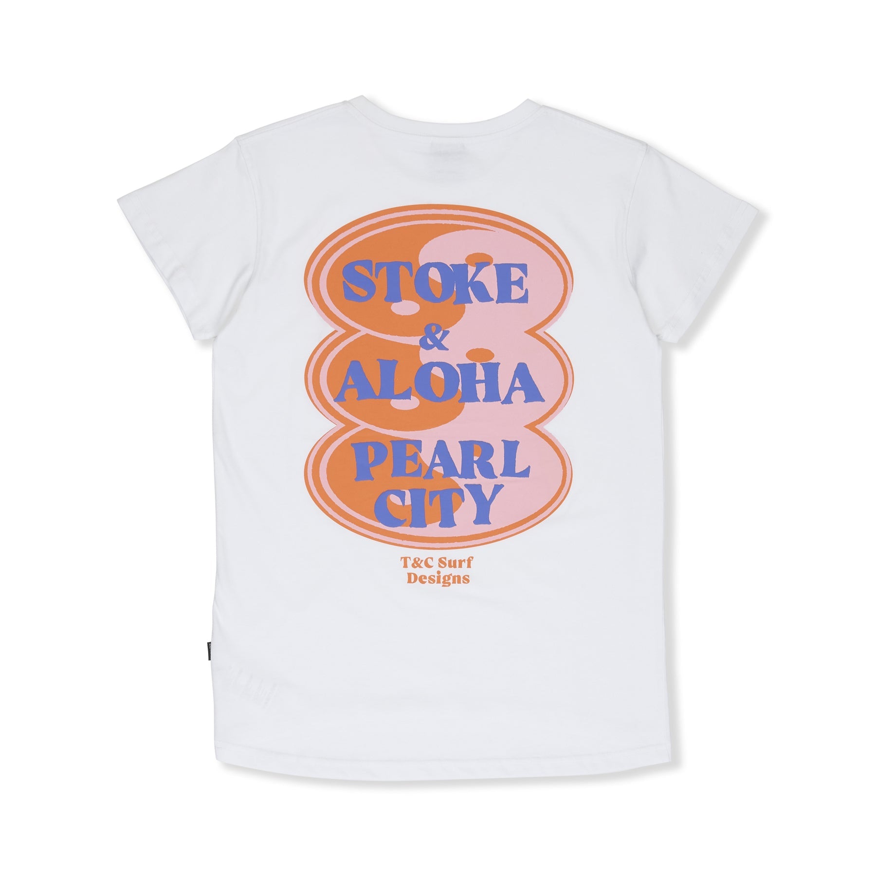 T&amp;C Surf Designs Womens Oval Short Sleeve T-Shirt - White