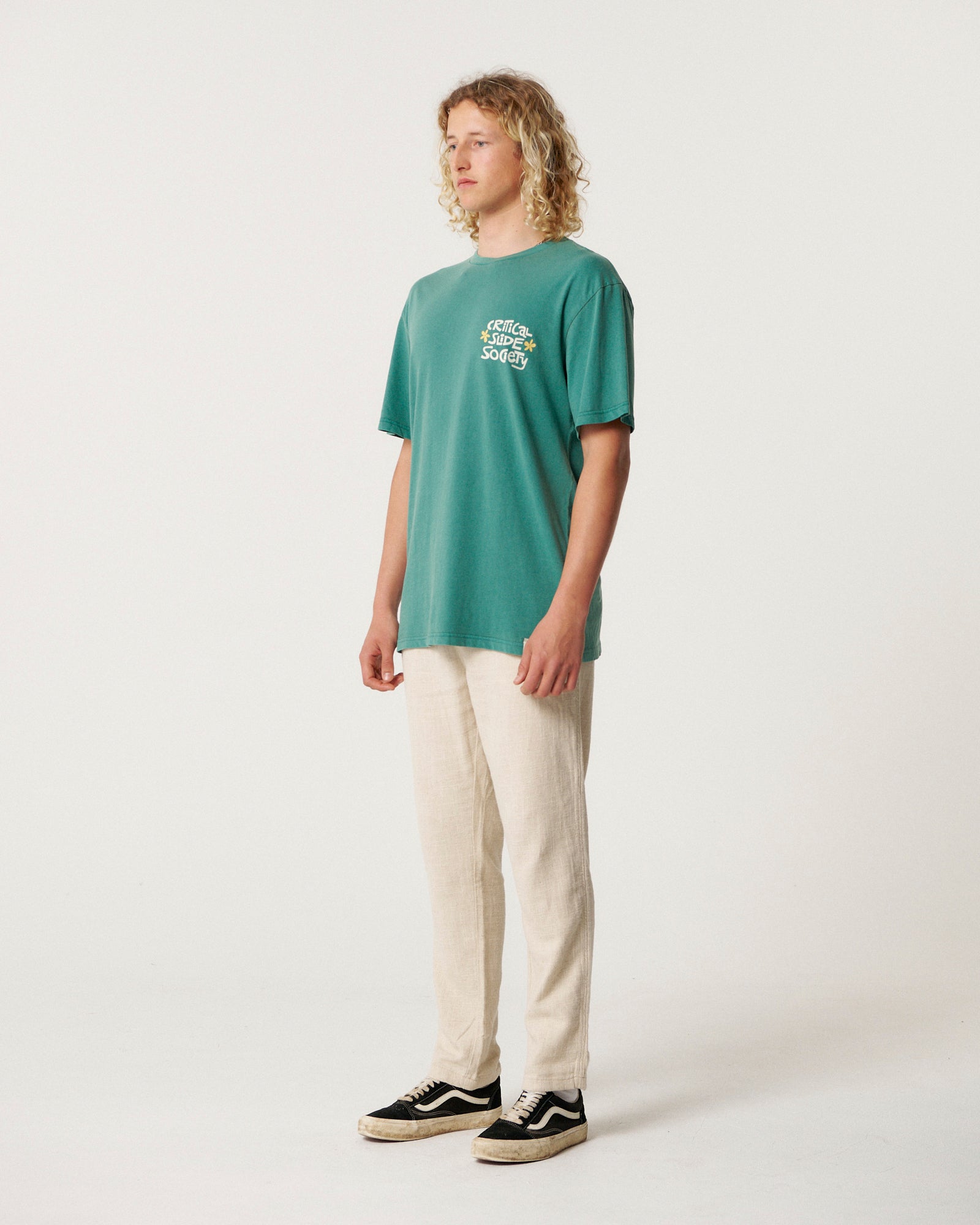 The Critical Slide Society Mens Very Nice T-Shirt - Dusty Green