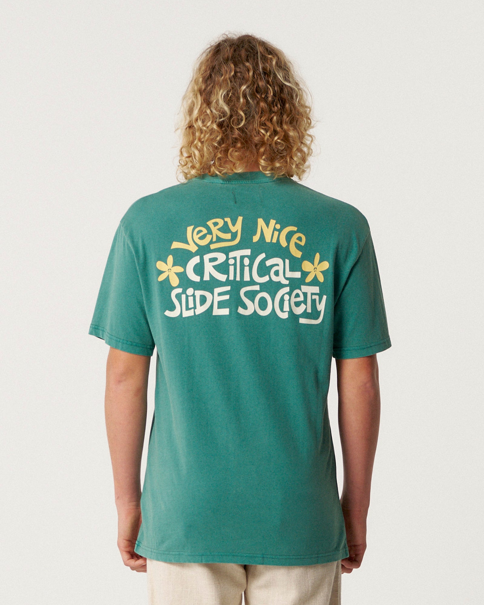 The Critical Slide Society Mens Very Nice T-Shirt - Dusty Green