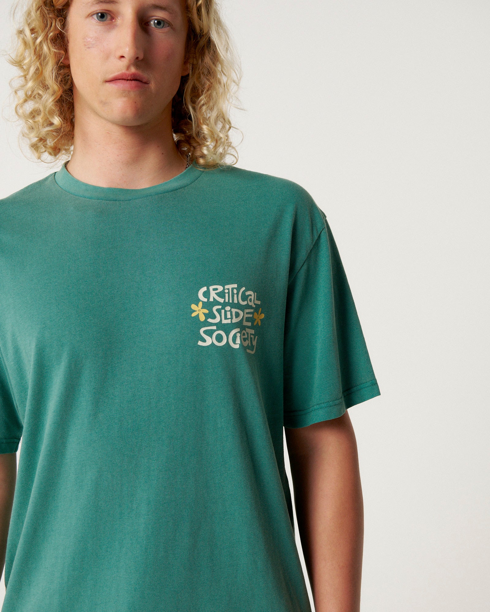 The Critical Slide Society Mens Very Nice T-Shirt - Dusty Green