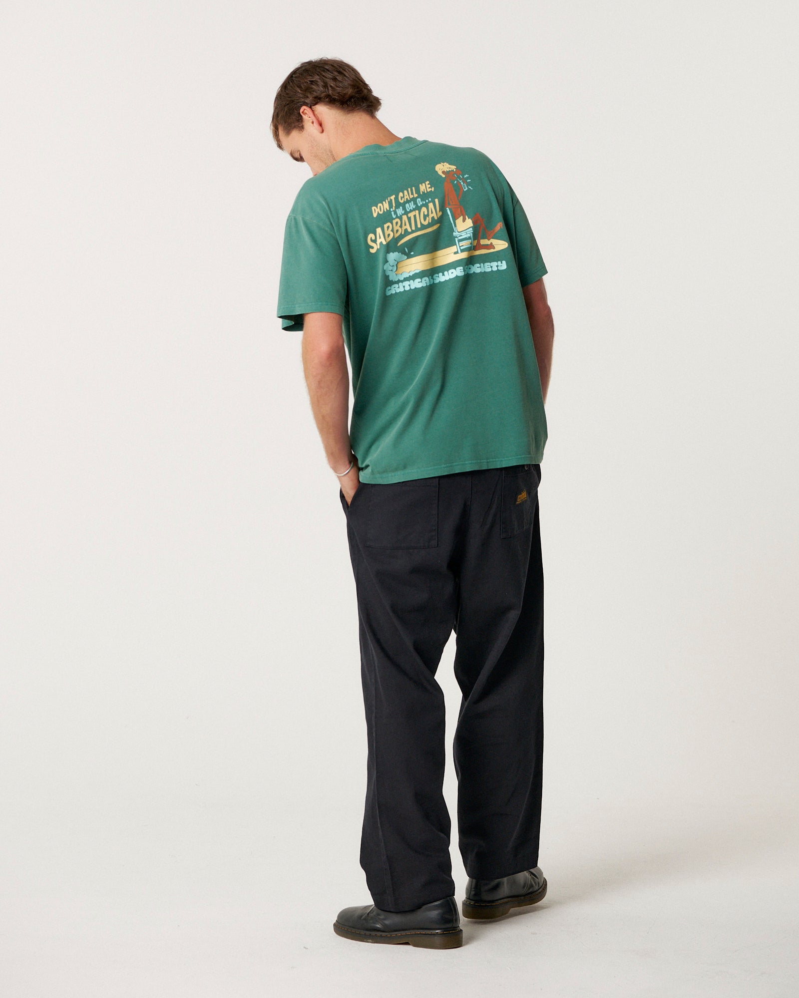 The Critical Slide Society Mens Sabbatical T-Shirt - Dusty Green