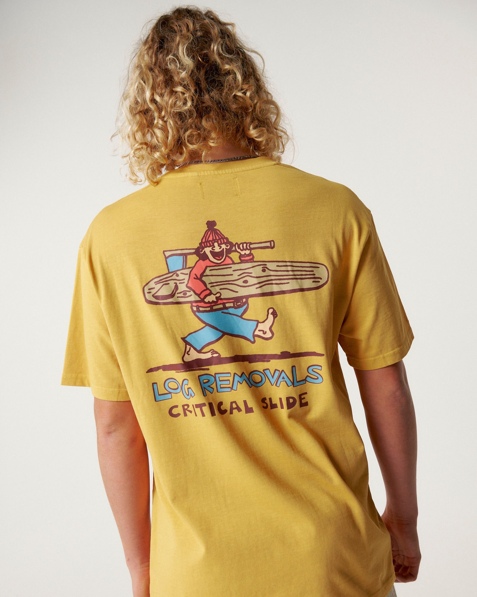 The Critical Slide Society Mens Logger T-Shirt - Mustard