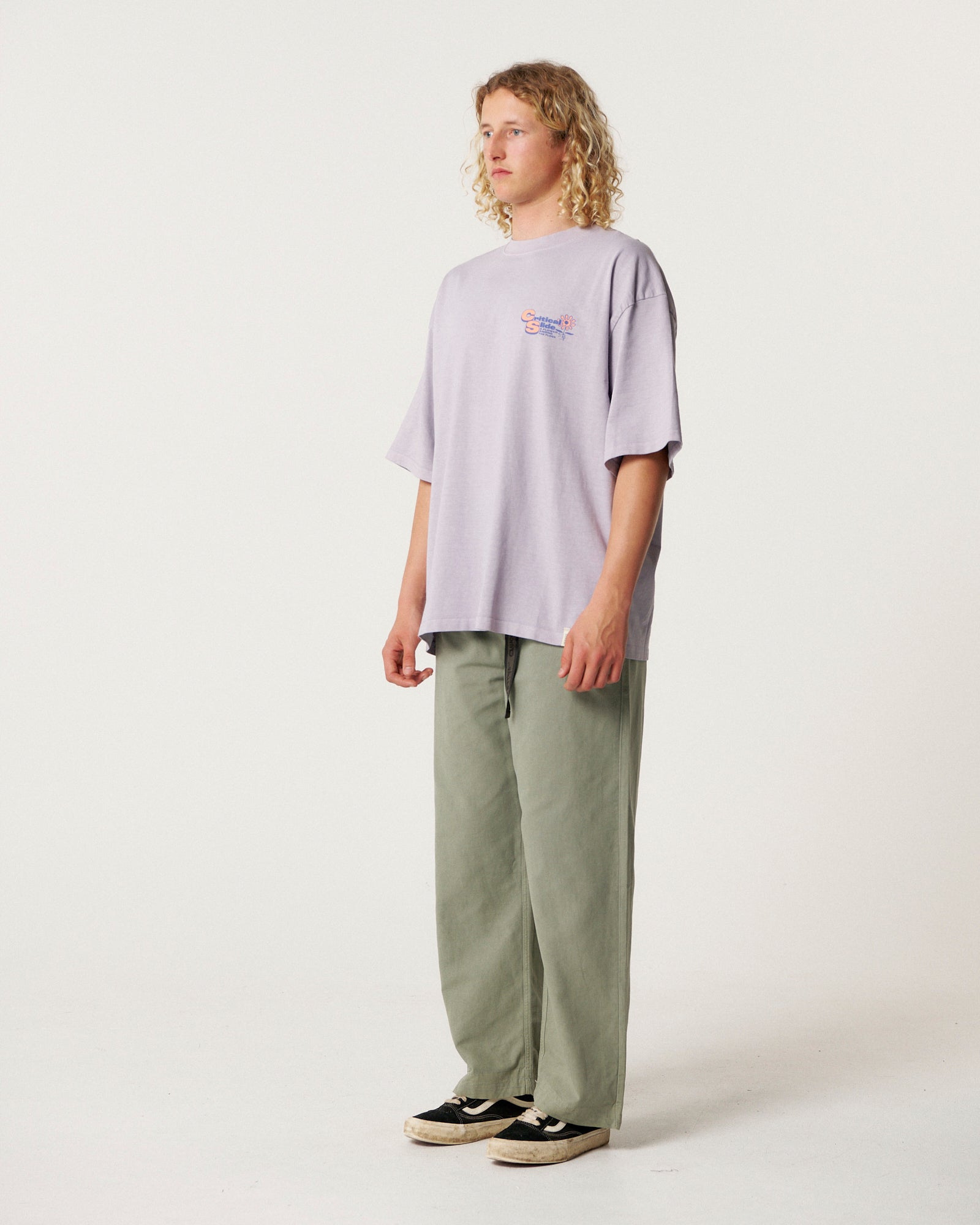 The Critical Slide Society Mens Power T-Shirt - Washed Purple