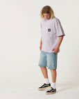 The Critical Slide Society Mens Jumbo Pocket T-Shirt - Washed Purple