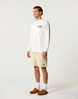 The Critical Slide Society Mens Log Removals Long Sleeve T-Shirt - Vintage White
